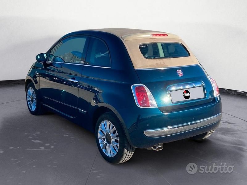 Usata Fiat 500C Lounge 69 CV (50 kW) 2015 Blu Cabrio