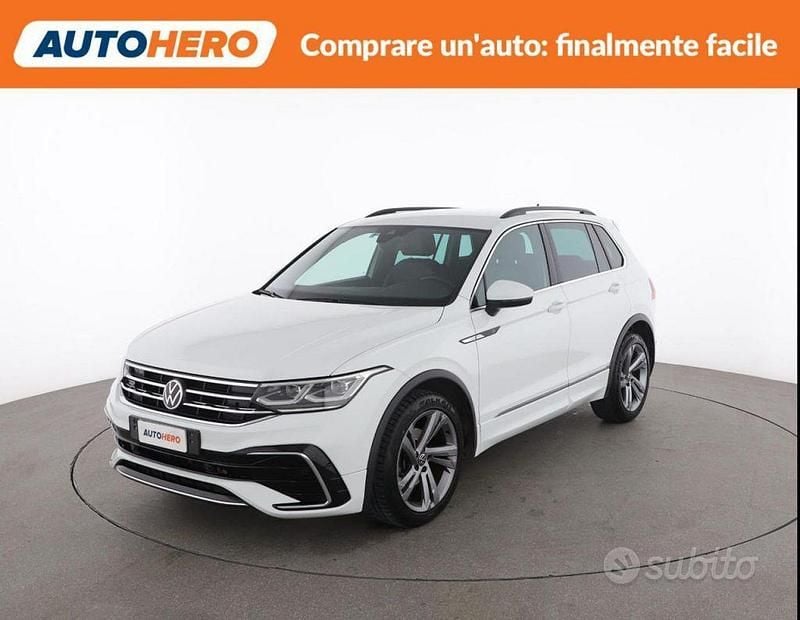 Usata VW Tiguan R-line 150 CV (110 kW) 2020 Bianco SUV