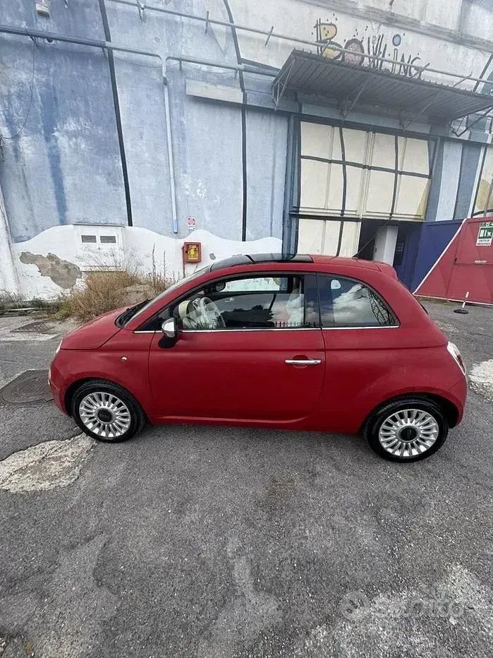 Usata Fiat 500 Lounge 75 CV (55 kW) 2008 Rosso Berlina