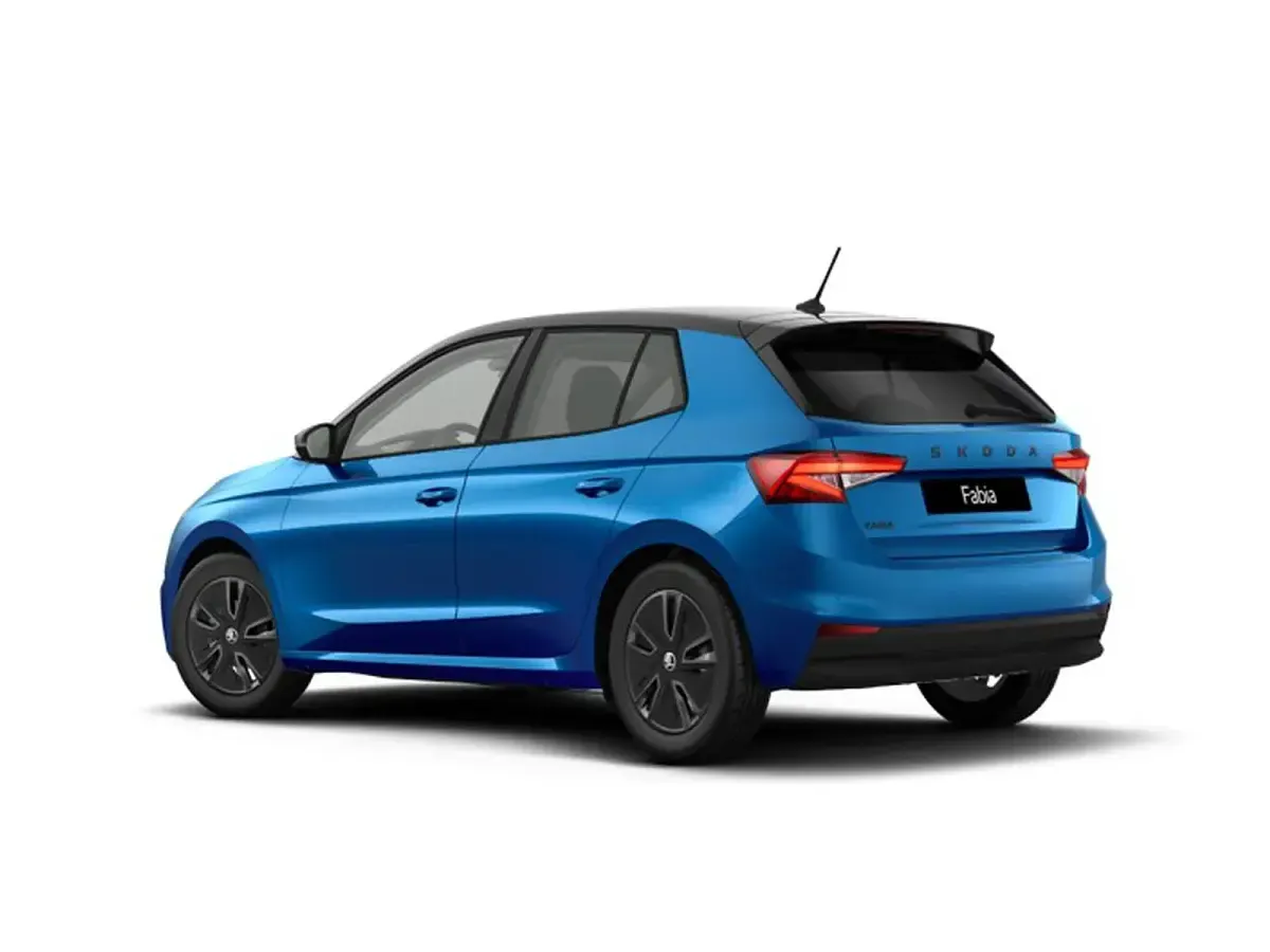 Nuova Skoda Fabia 115 CV (84 kW) 2026 Blu race metallizzato nero tulipano perl Utilitaria