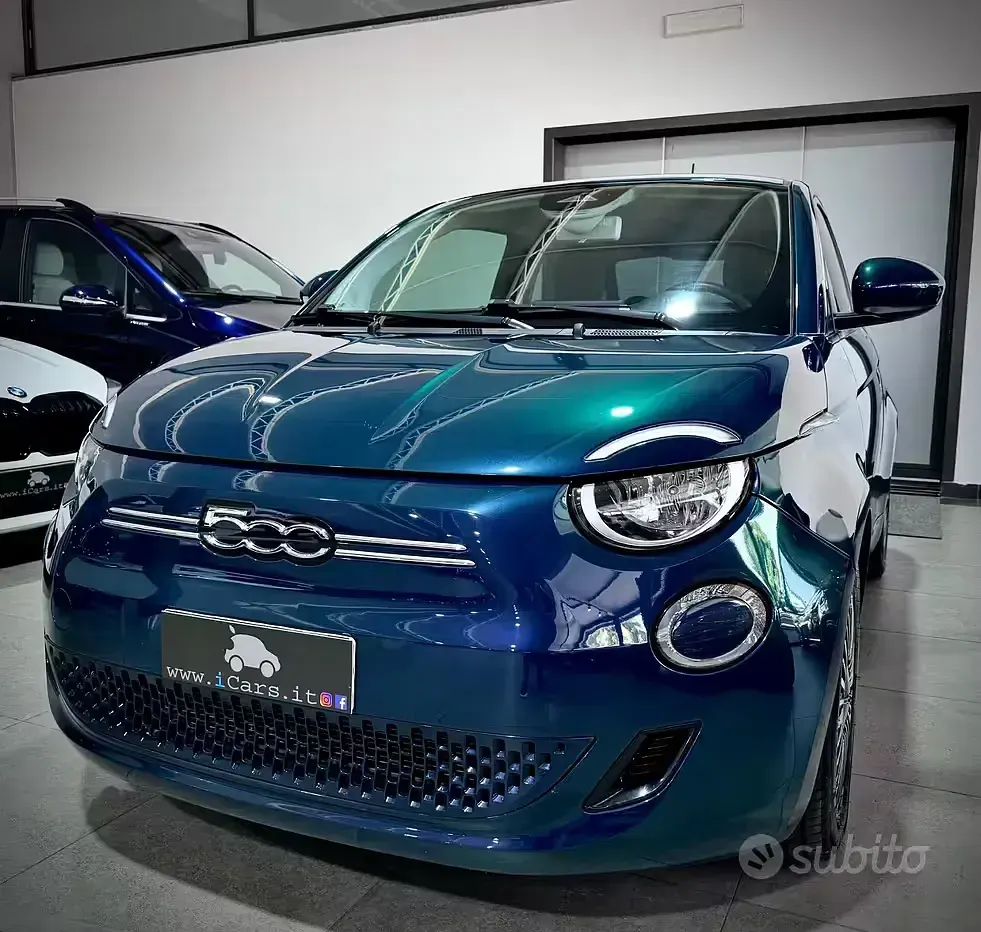 Usata Fiat 500e Icon 42 kW (58 CV) 2020 Verde Berlina