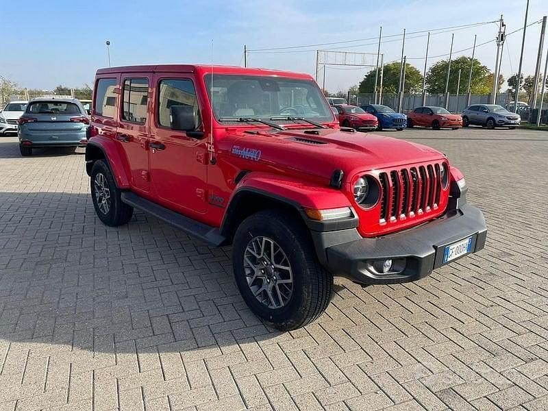 Usata Jeep Wrangler Unlimited Sahara 379 CV (278 kW) 2021 Rosso SUV