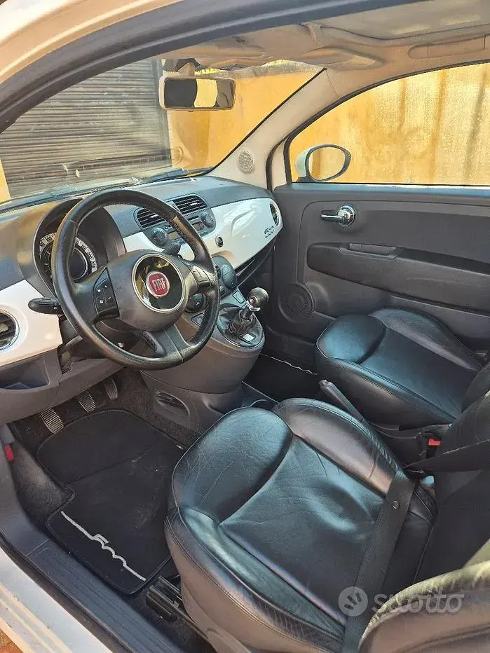 Usata Fiat 500 75 CV (55 kW) 2008 Bianco Berlina