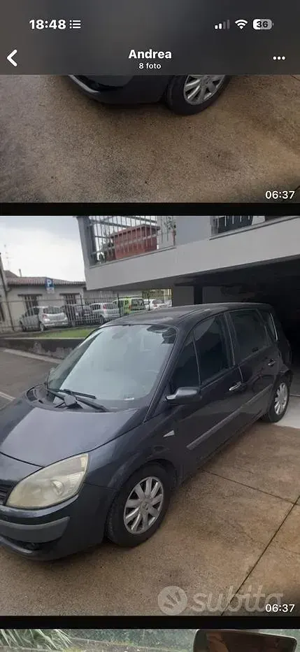 Usata Renault Mégane II 130 CV (95 kW) 2007 Grigio Monovolume
