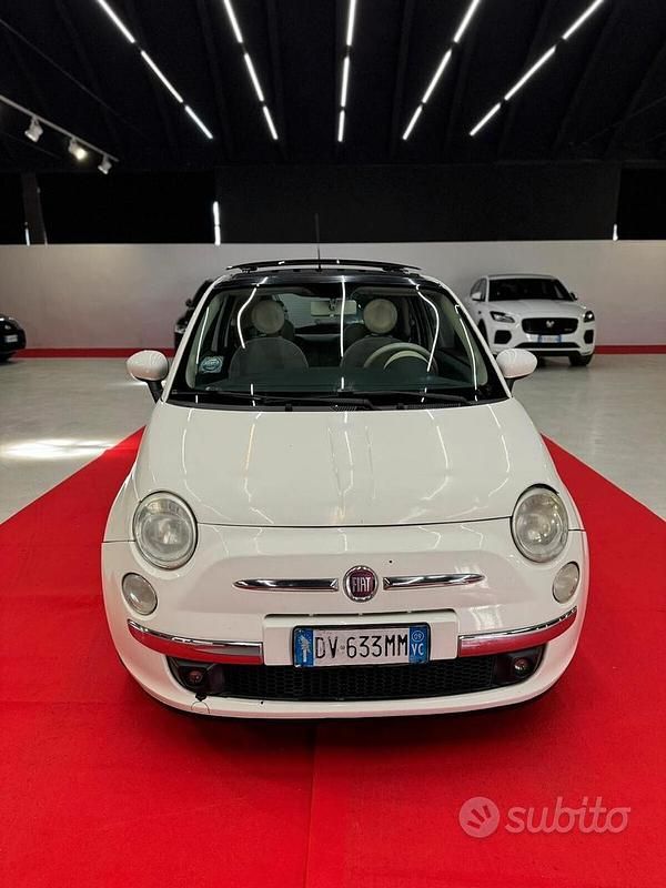 Usata Fiat 500 69 CV (50 kW) 2009 Bianco Cabrio