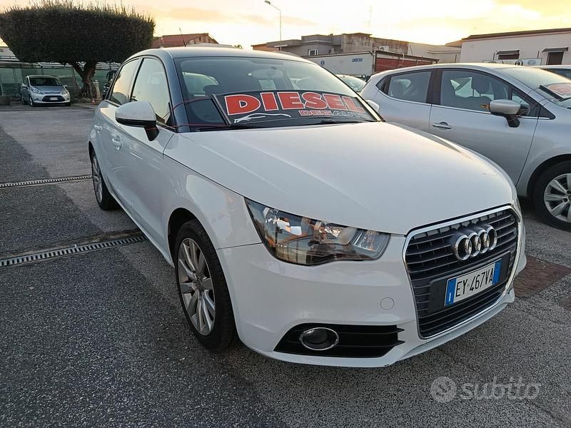 Usata Audi A1 Attraction 90 CV (66 kW) 2014 Bianco Utilitaria