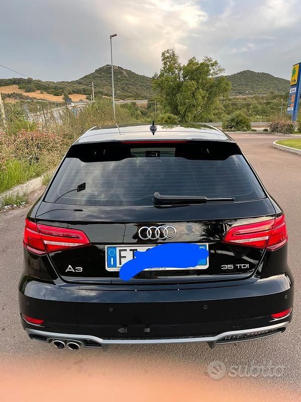 Usata Audi A3 150 CV (110 kW) 2018 Nero Berlina