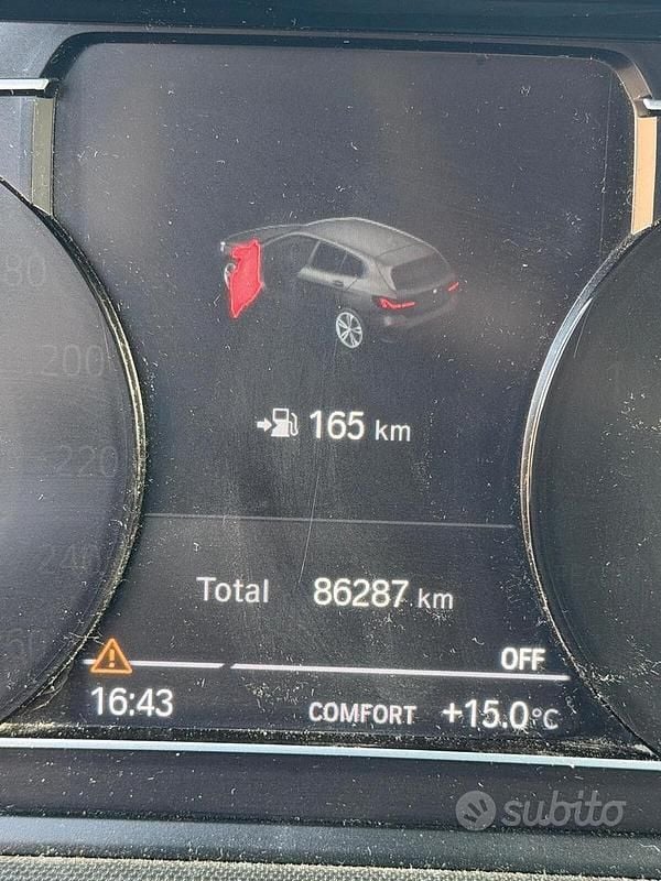 Usata BMW 116 Advantage 116 CV (85 kW) 2020 Grigio Utilitaria