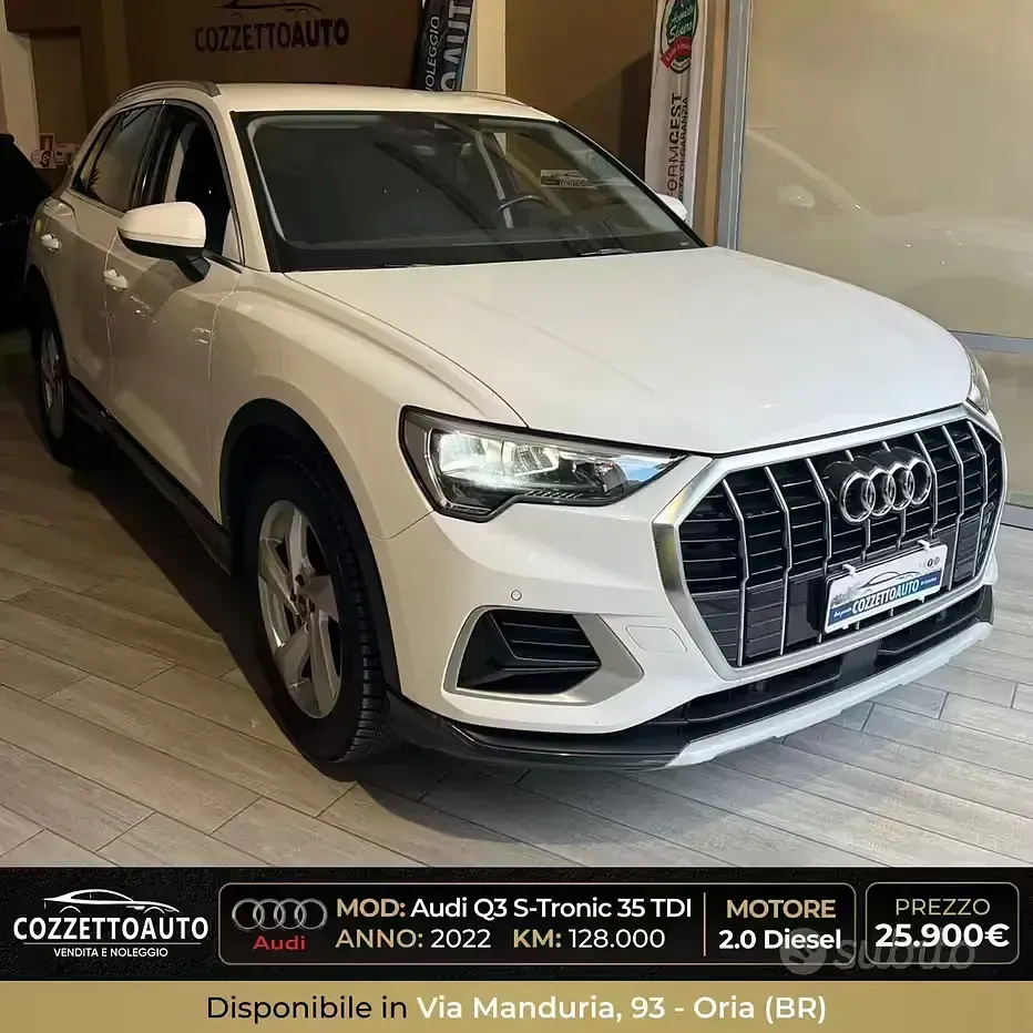 Usata Audi Q3 150 CV (110 kW) 2022 Bianco SUV
