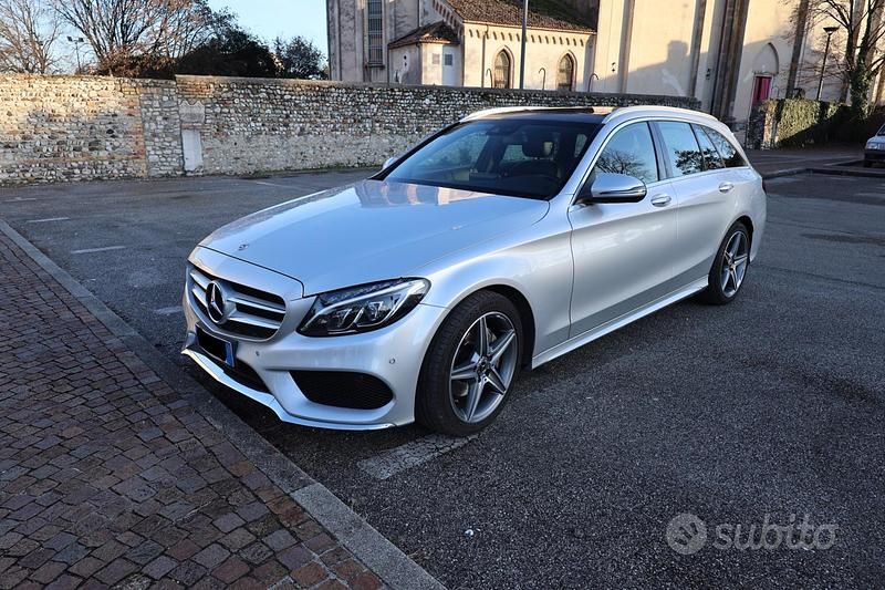 Begagnad Mercedes C220 AMG line 170 HK (125 kW) 2017 Grå Kombi