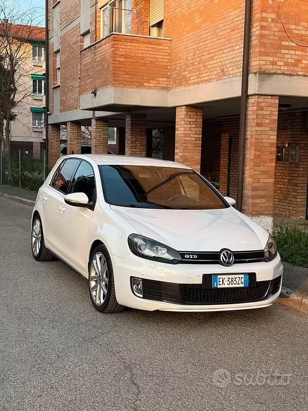 Usata VW Golf VI GTD 170 CV (125 kW) 2011 Bianco Utilitaria