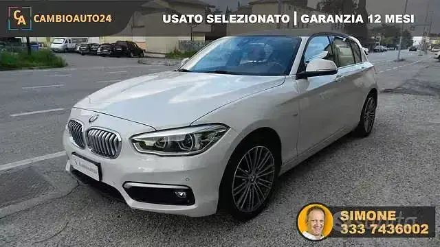 Usata BMW 116 Sport Line 116 CV (85 kW) 2018 Bianco Utilitaria