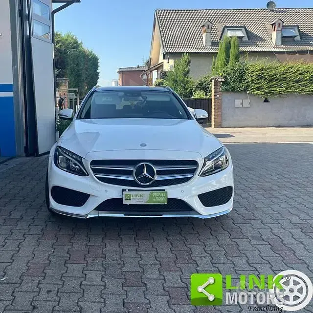 Usata Mercedes C220 Premium 170 CV (125 kW) 2015 Bianco Station wagon