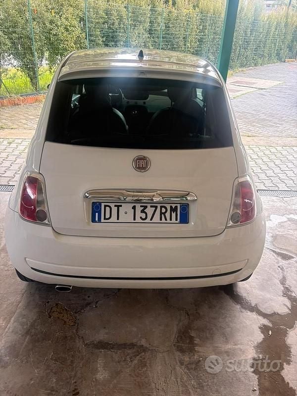 Usata Fiat 500 69 CV (50 kW) 2009 Bianco Cabrio
