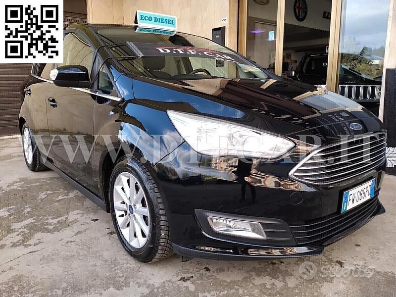 Nero Usata 2019 Ford C-MAX Titanium Monovolume | 13.500 € (Cara) - Immagine 1/4