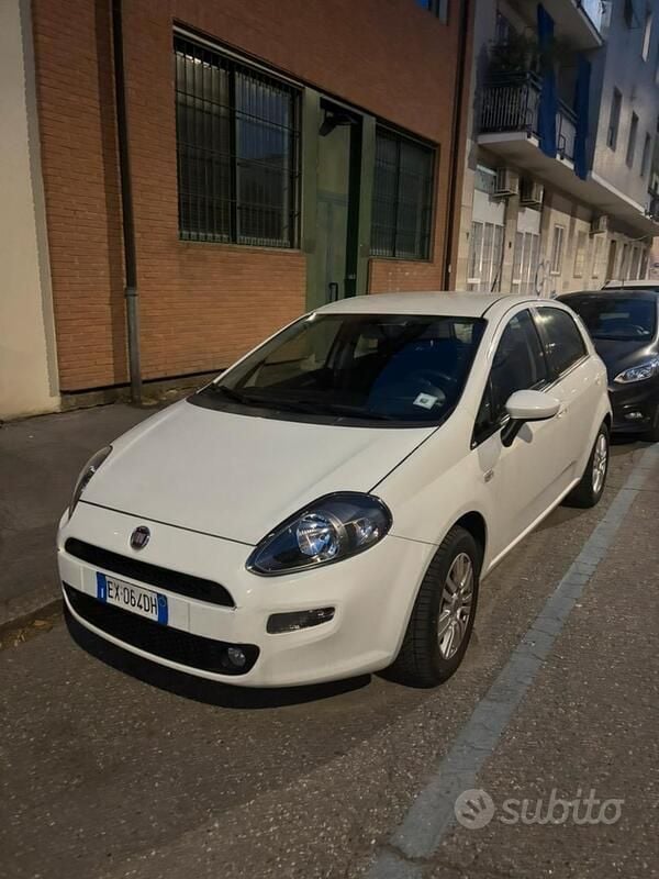 Usata Fiat Punto Lounge 77 CV (56 kW) 2014 Bianco Utilitaria