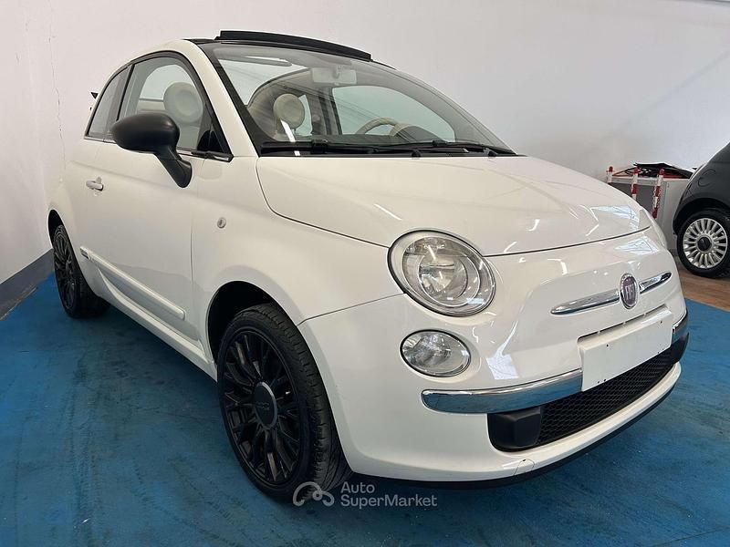 Usata Fiat 500C 69 CV (50 kW) 2010 Bianco Cabrio