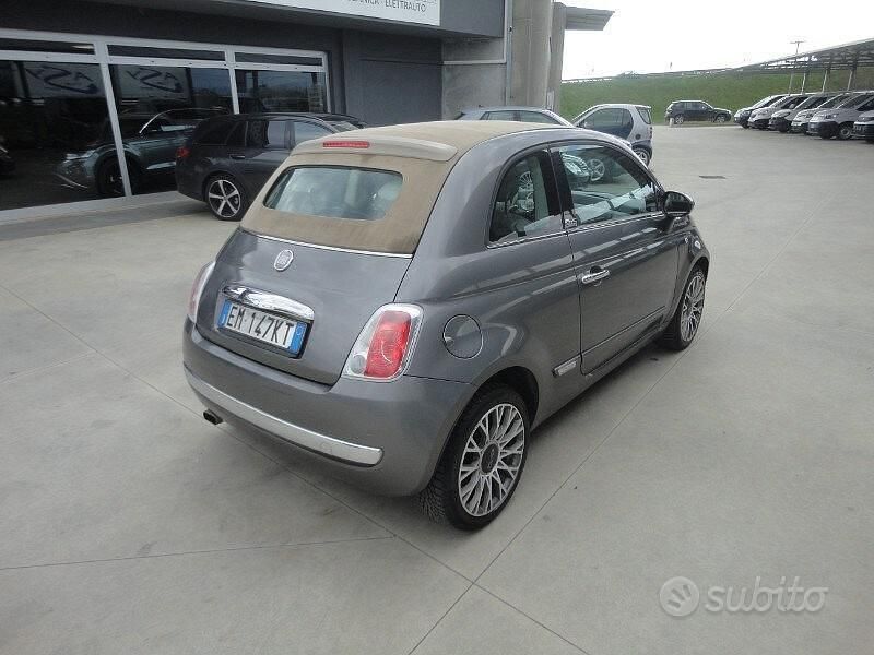 Usata Fiat 500 Lounge 2012 Grigio Cabrio