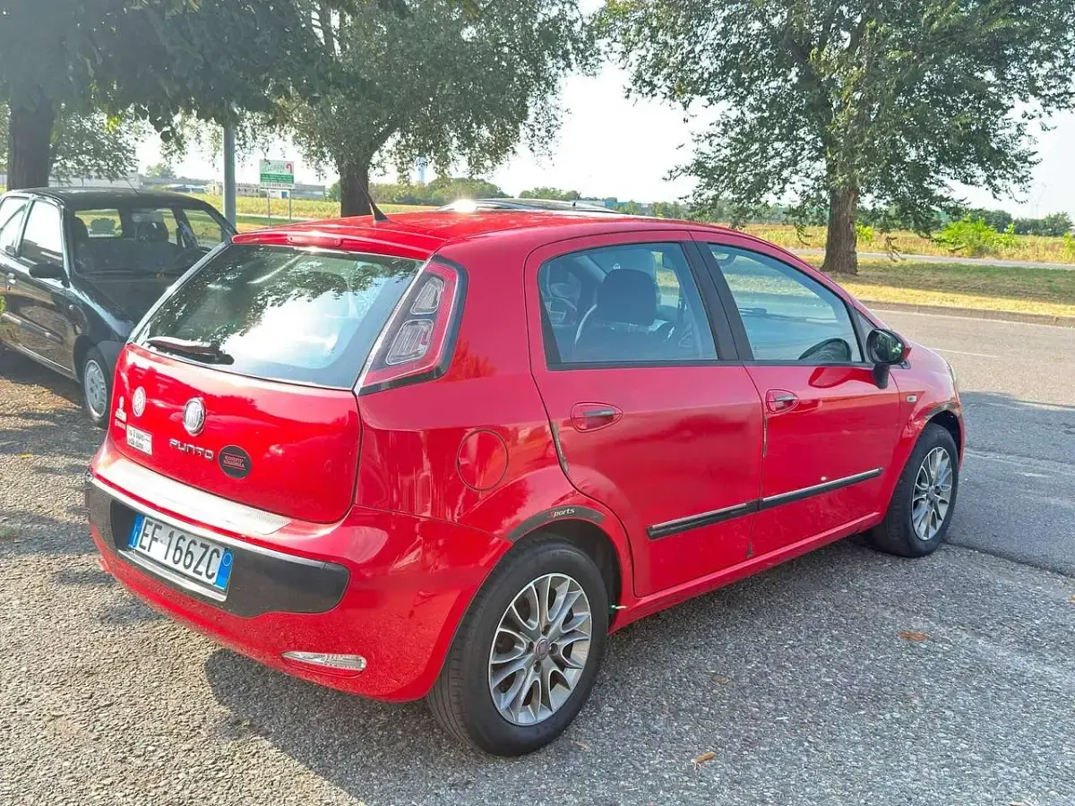 Usata Fiat Punto Evo Dynamic 69 CV (50 kW) 2011 Rosso Utilitaria