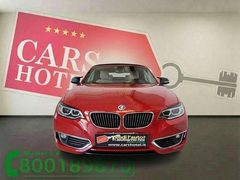 Usata BMW 220 Luxury Line 190 CV (139 kW) 2015 Rosso Cabrio
