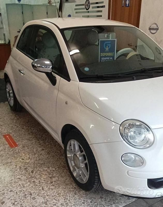 Usata Fiat 500 69 CV (50 kW) 2009 Bianco Cabrio