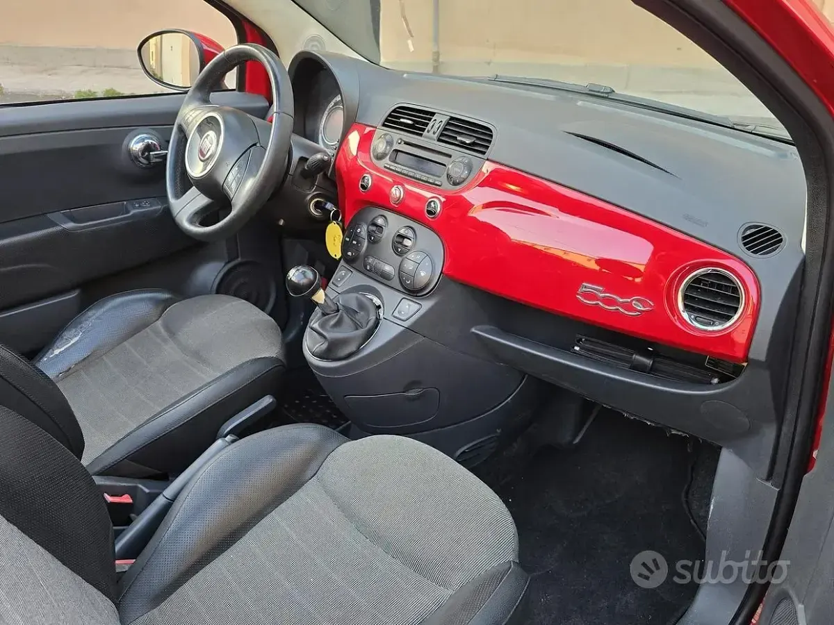 Usata Fiat 500C Rock 95 CV (69 kW) 2012 Rosso Cabrio