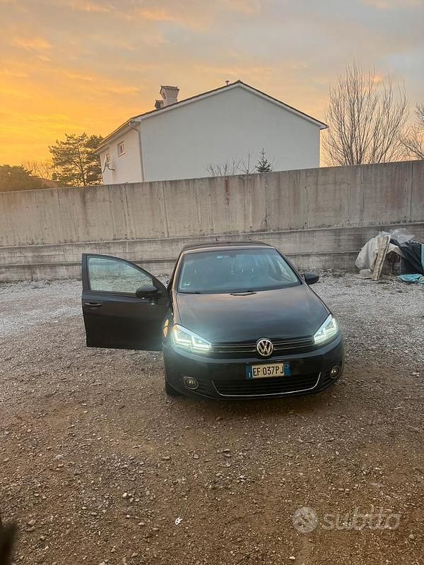 Usata VW Golf VI Highline 140 CV (102 kW) 2010 Nero Utilitaria