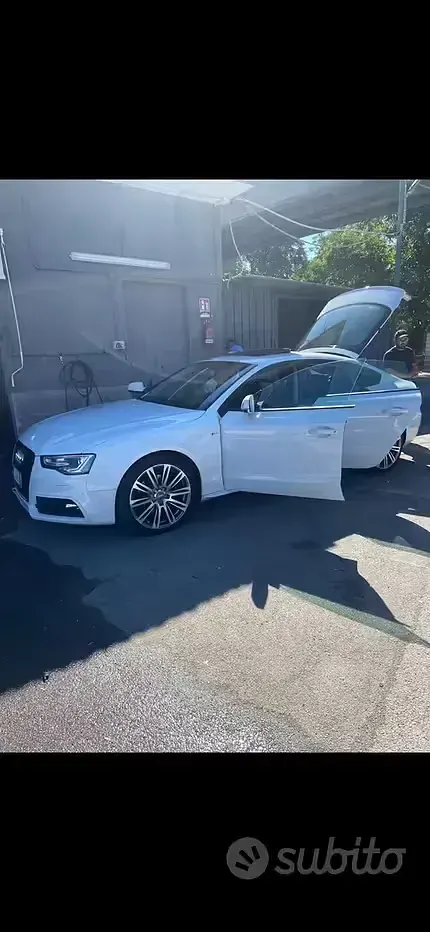 Usata Audi A5 Sportback S-Line 2014 Bianco Utilitaria