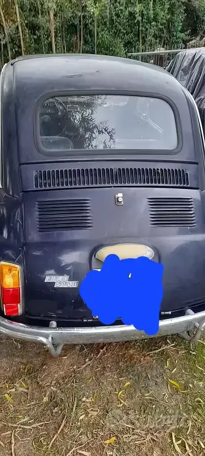 Usata Fiat 500 1970 Bluazzurro Utilitaria