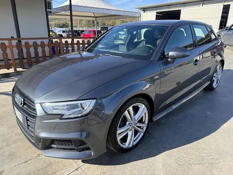 Usata Audi A3 S-Line 150 CV (110 kW) 2017 Grigio Berlina