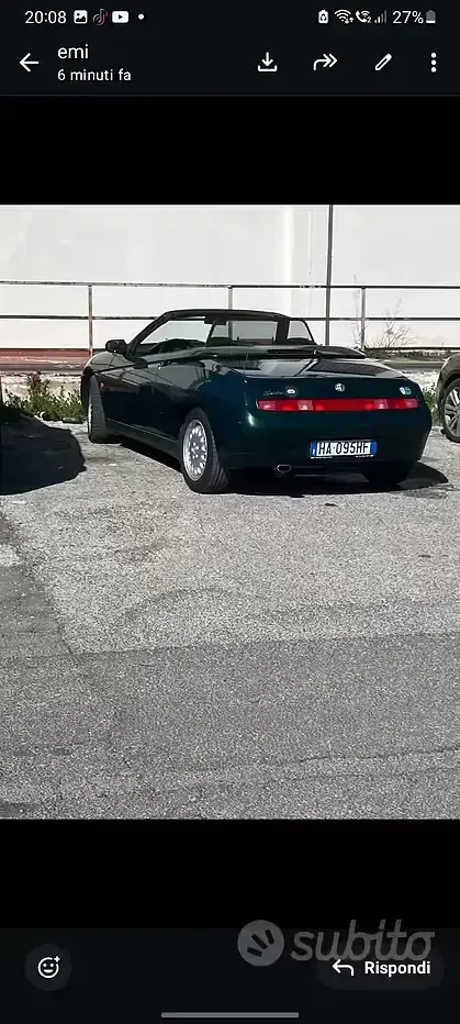 Usata Alfa Romeo GTV 150 CV (110 kW) 1996 Verde Coupé