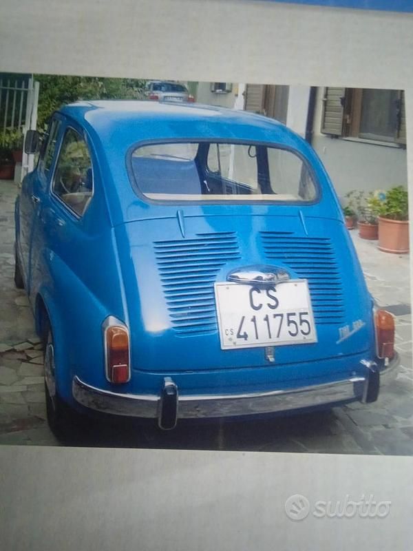 Usata Fiat 600D 1960 Blu Berlina