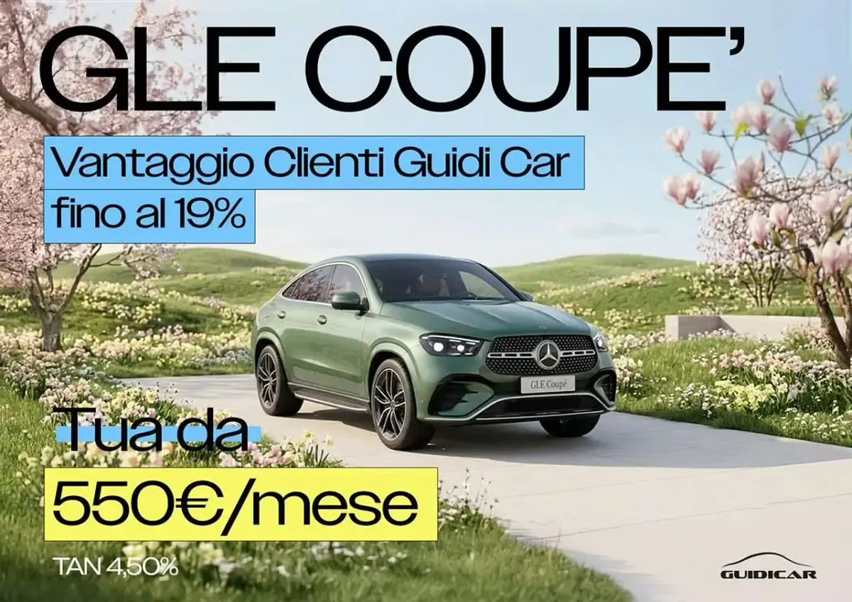 Ny Mercedes GLE300 AMG Line Premium 269 HK (197 kW) 2026 Silver Sportkupé
