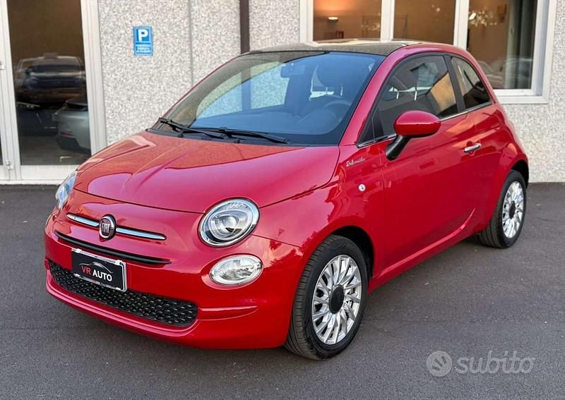 Rosso Usata 2022 Fiat 500 Dolcevita Due volumi | 13.400 € (Buon prezzo) - Immagine 1/4