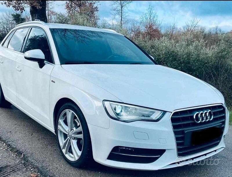 Usata Audi A3 S-Line 150 CV (110 kW) 2015 Bianco Berlina