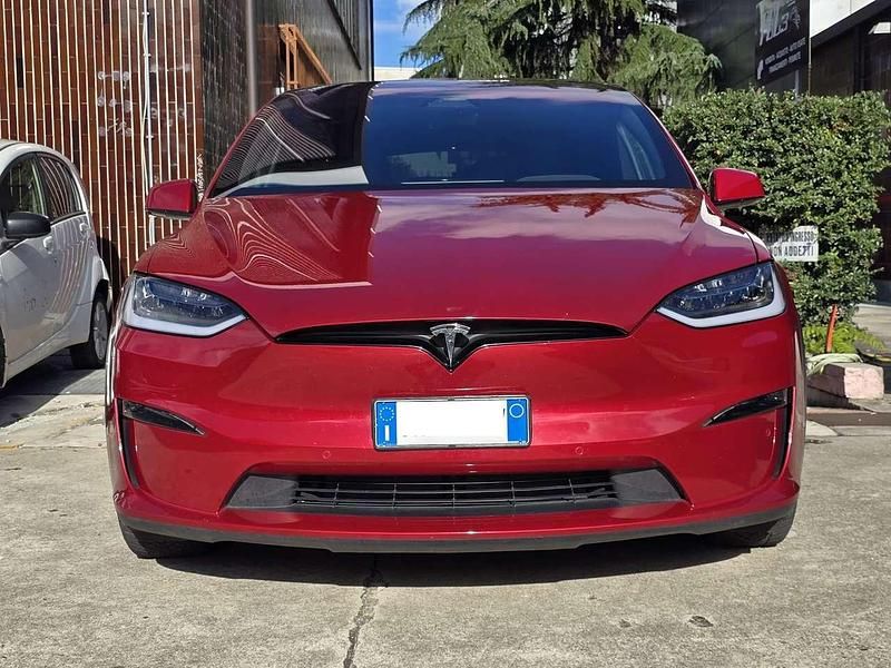 Rosso Usata 2022 Tesla Model X Plaid SUV | 74.900 € (Cara) - Immagine 1/4