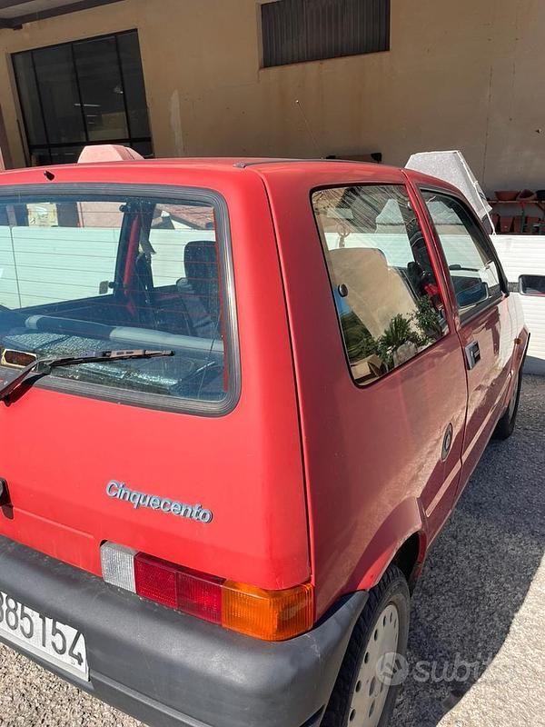 Usata Fiat 500 1993 Rosso