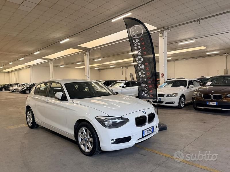 Usata BMW 114 Sport Line 95 CV (69 kW) 2014 Bianco Utilitaria