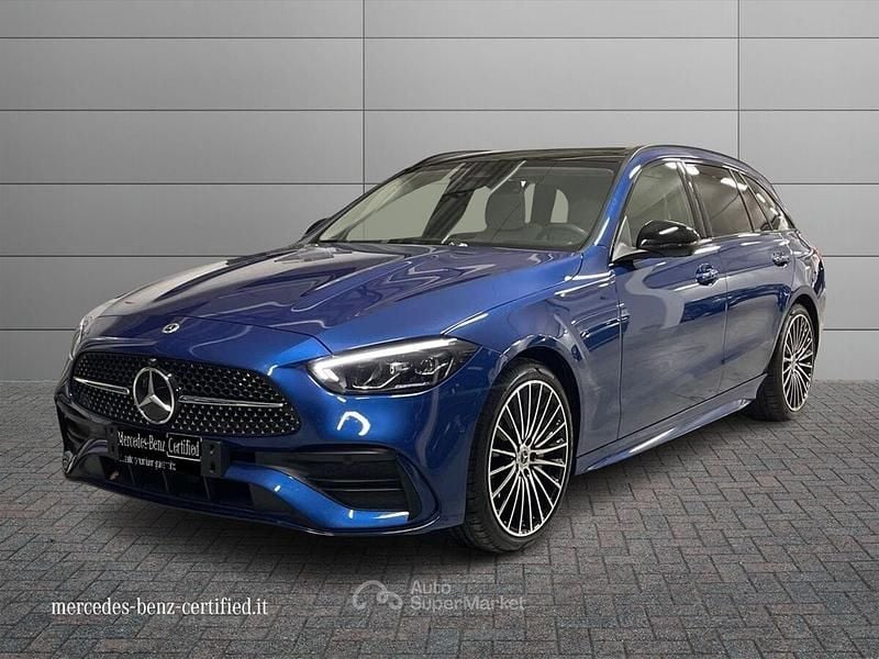 Usata Mercedes C300e AMG Line Premium 265 CV (194 kW) 2023 Blu Station wagon