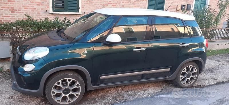 Usata Fiat 500L Trekking 84 CV (61 kW) 2013 Verde Monovolume
