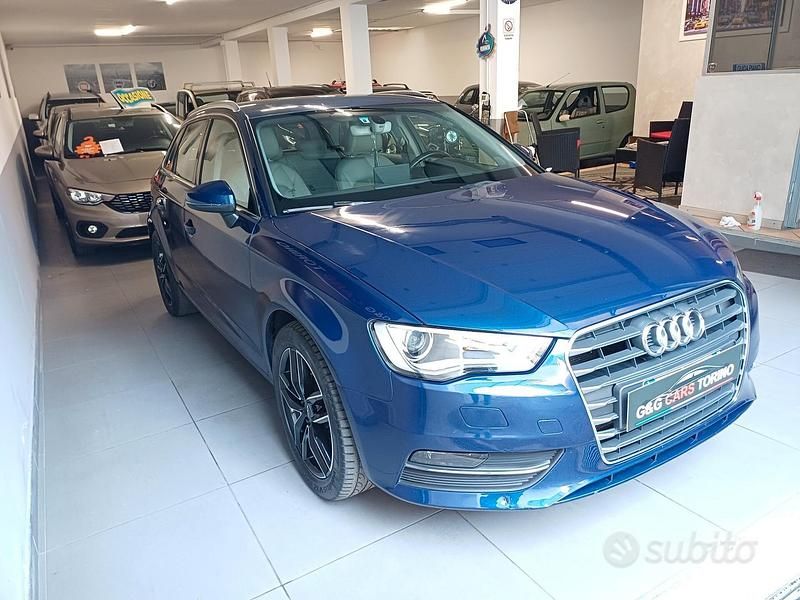 Usata Audi A3 Ambiente 110 CV (80 kW) 2016 Blu Berlina