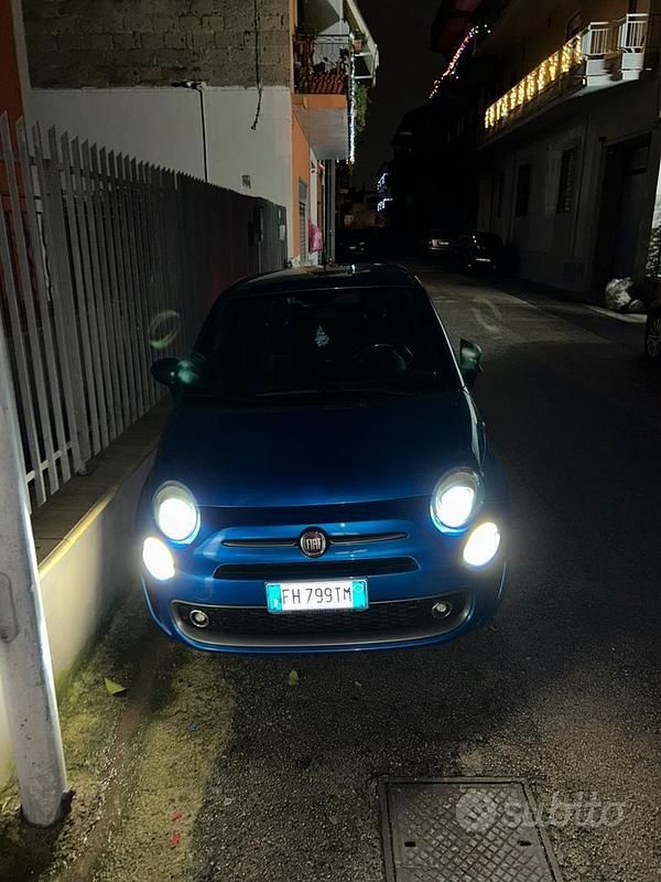 Usata Fiat 500 105 CV (77 kW) 2017 Blu Berlina