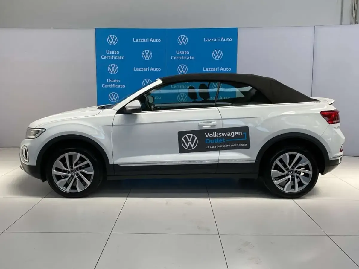 Usata VW T-Roc Cabriolet Style 110 CV (80 kW) 2022 Bianco Cabrio