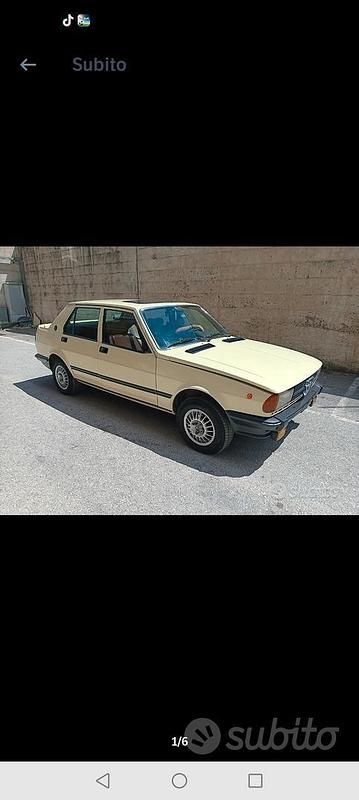 Bianco Usata 1970 Alfa Romeo Giulietta Tre volumi | 5500 € - Immagine 1/4