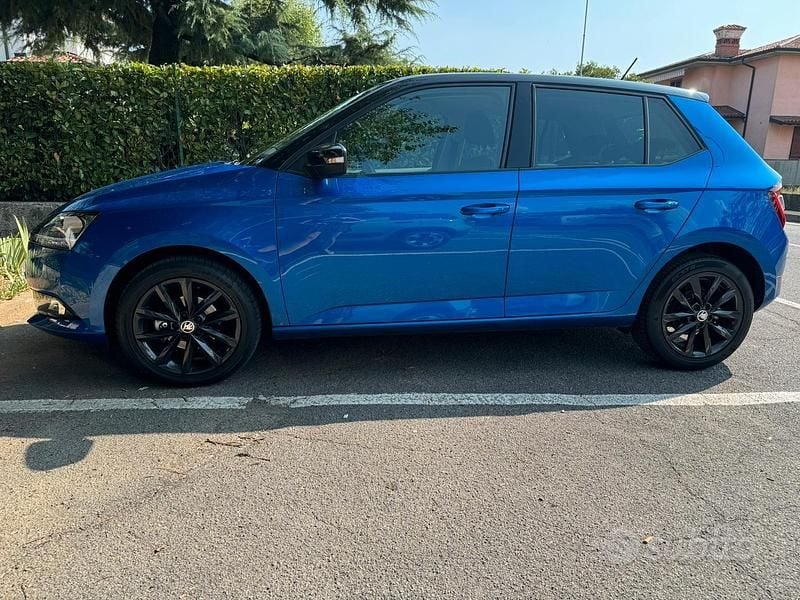 Usata Skoda Fabia Ambition 95 CV (69 kW) 2019 Blu Utilitaria