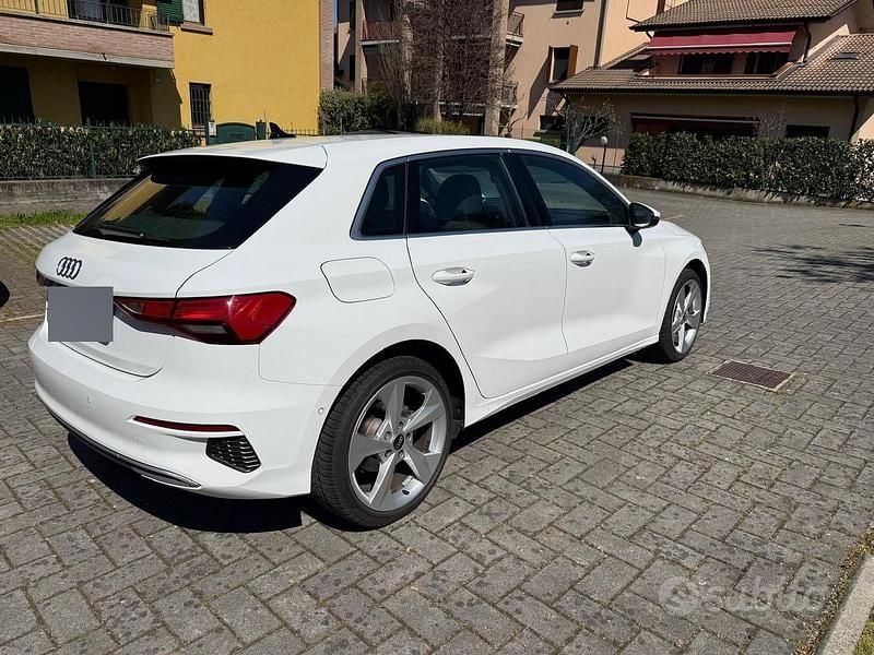 Usata Audi A3 Advanced 150 CV (110 kW) 2023 Bianco Berlina