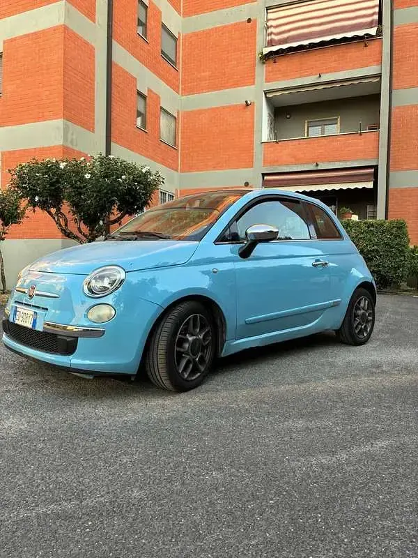 Usata Fiat 500C 86 CV (63 kW) 2010 Blu/azzurro Cabrio