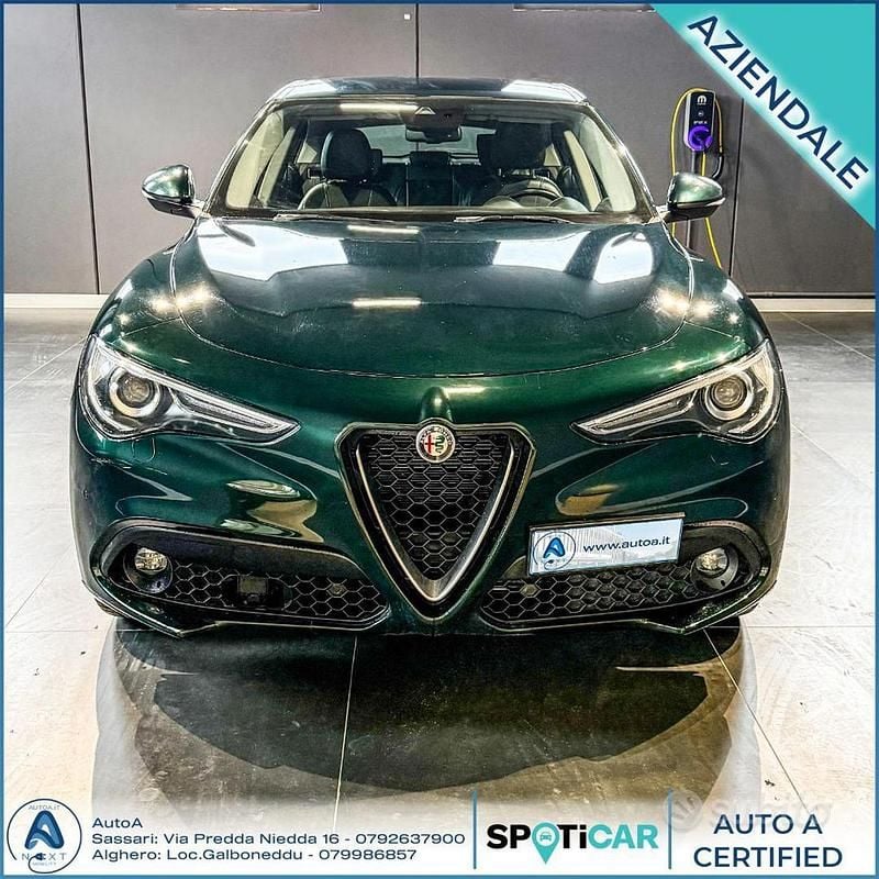 Gebraucht Alfa Romeo Stelvio Ti 210 PS (154 kW) 2021 Grün SUV