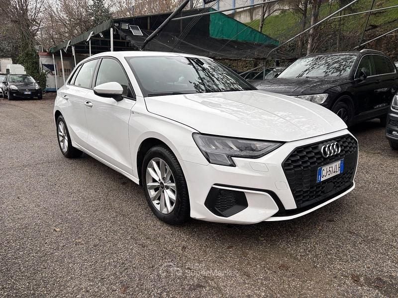 Usata Audi A3 Advanced 116 CV (85 kW) 2022 Bianco Berlina