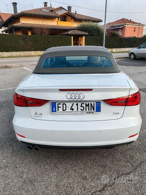 Usata Audi A3 Cabriolet Comfort 150 CV (110 kW) 2016 Bianco Cabrio